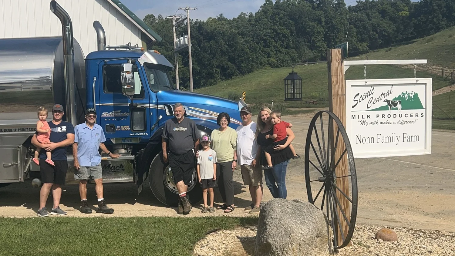 Farmhouse mug stamped with the fifth-generation Nonn Family Farm mark